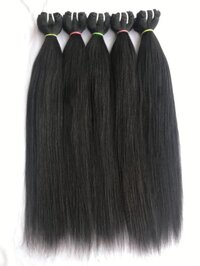 Natural Black Straight Human Hair Extension, Premium Remy Hair Extension