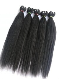 Natural Black Straight Human Hair Extension, Premium Remy Hair Extension