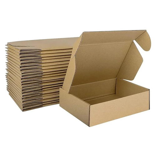 E Flute Printed Corrugated Box - Color: Multicolor