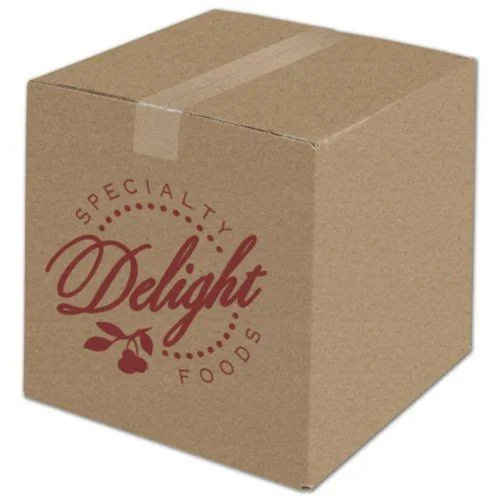 Light Weight Printed Corrugated Box - Color: Brown