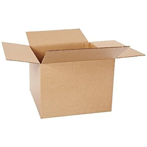 Rectangular Brown Corrugated Box
