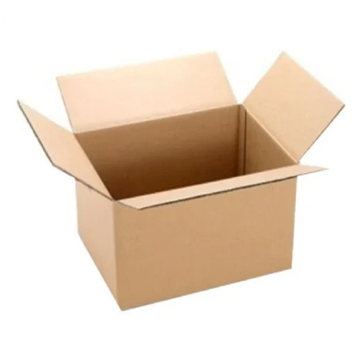 Plain Cardboard Corrugated Box - Color: Brown