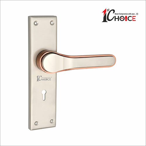 116 Satin Rose Gold Finish Zinc Mortice Handle With SS Plate