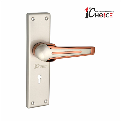 107 Satin Rose Gold Finish Zinc Mortice Handle With SS Plate