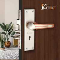 107 Satin Rose Gold Finish Zinc Mortice Handle With SS Plate