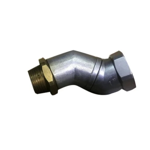3-4 Inch Swivel Joint Petrol Pump - Color: Silver
