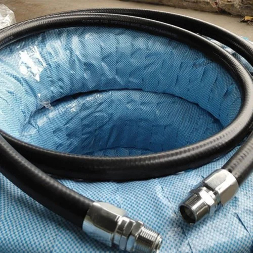 Petrol Hose With Fitting - Color: Black