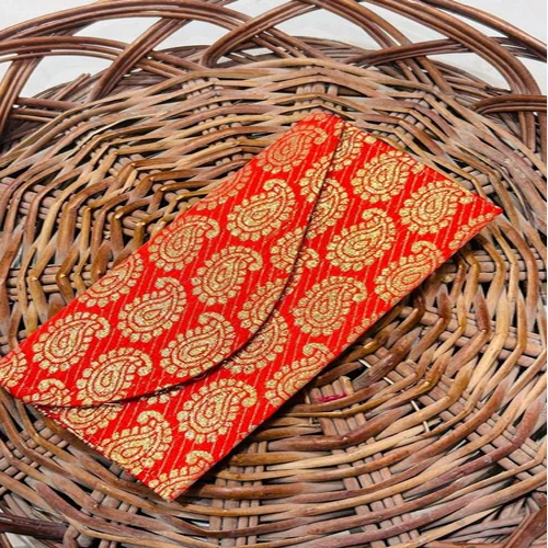 Silk Ambi Brocade Gift Envelopes - Color: Multicolor