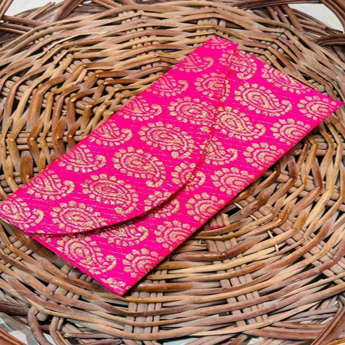 Silk Ambi Brocade Gift Envelopes - Color: Multicolor