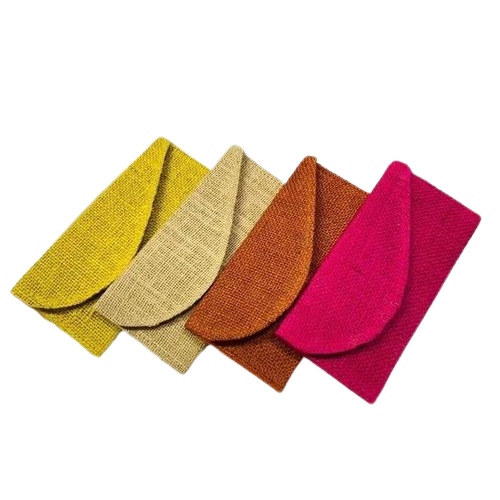 Designer Jute Hand Envelope - Color: Multicolor