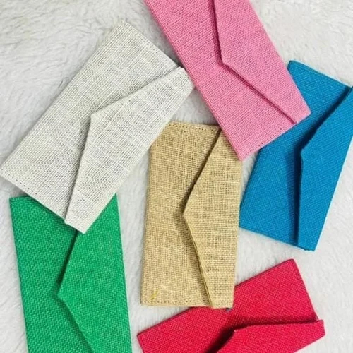 Jute Fabric Envelopes - Color: Multicolor