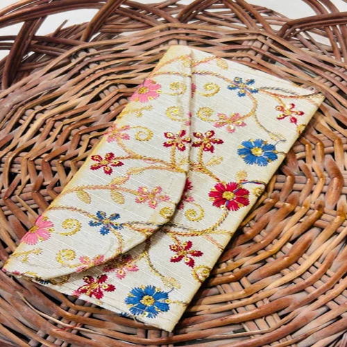 Embroidery Handmade Envelopes - Color: Multicolor
