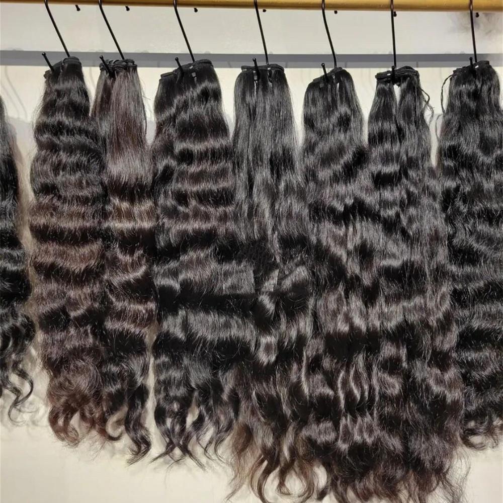 Wavy Virgin Hair Bundles South Indian Remy Wefts Extensions Supplier