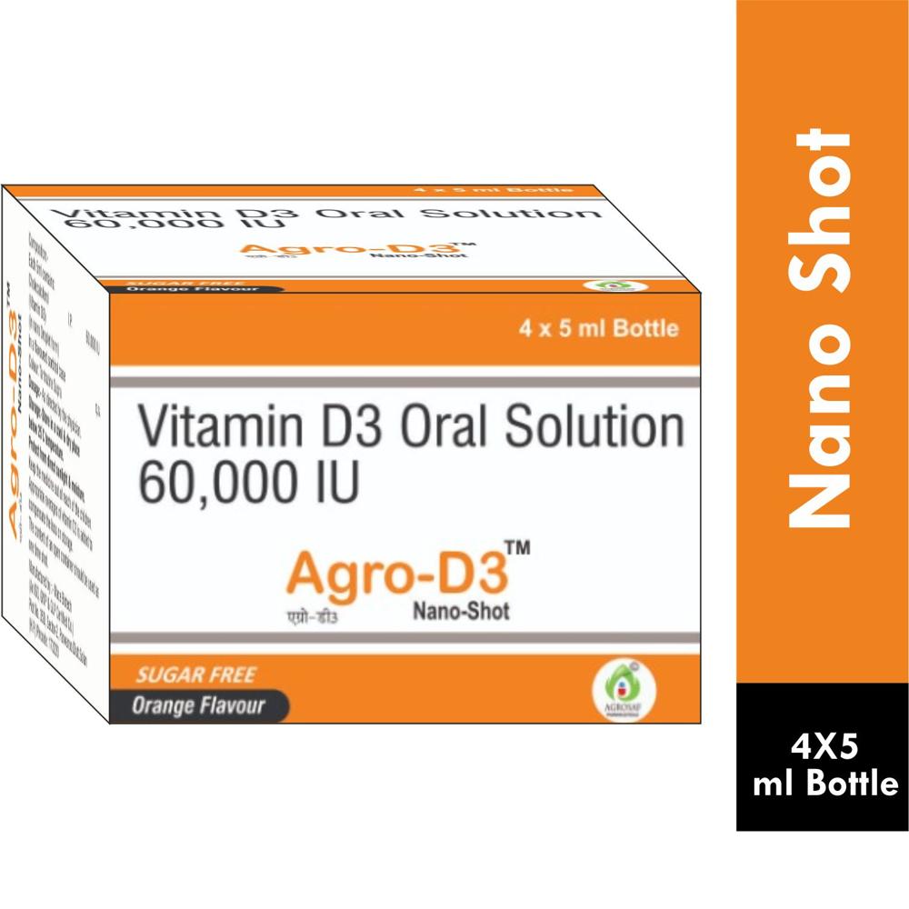 AGRO D3 NANO SHOTS-VITAMIN D3 ORAL SOLUTION 60000 IU