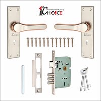 116 Satin Rose Gold Finish Zinc Mortice Handle With SS Plate