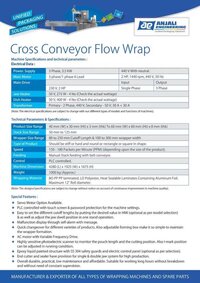 Cross Conveyor Flow Wrap Machine