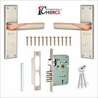 208 Satin Rose Gold Finish Mortice Handle With SS Plate