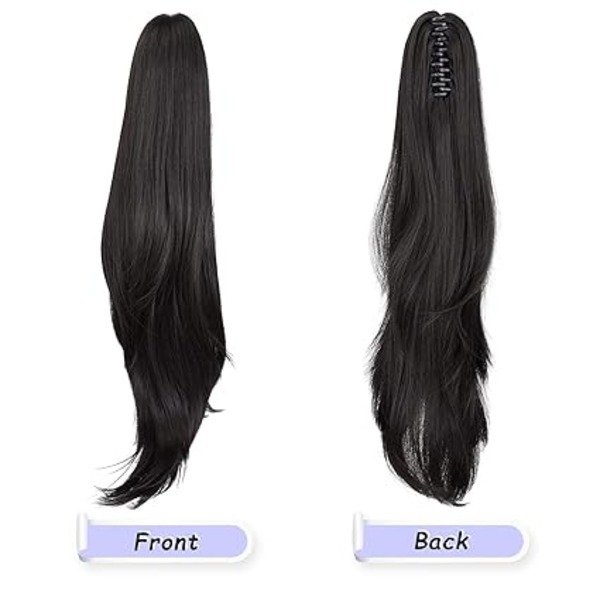 Clip Claw  Hair Extensions Ponytail Long Straight Hair