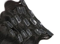 Premium Remy Black Color Body Wave Hair Clip in Hair Extensions  ( 14 INCH )