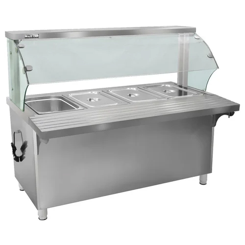 01_Bain Marie Display Counter - Color: Silver