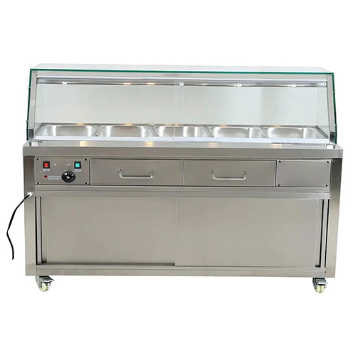 02_Bain Marie Display Counter - Color: Silver