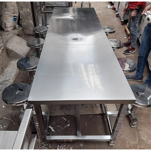 Stainless Steel Canteen Dining Table - Features: High Quality