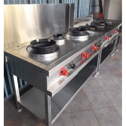 Chinese Burner Range - Interior Coating: Polished