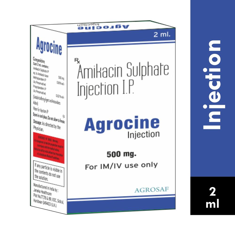 AGROCINE 500 INJECTION-AMIKACIN 500 MG