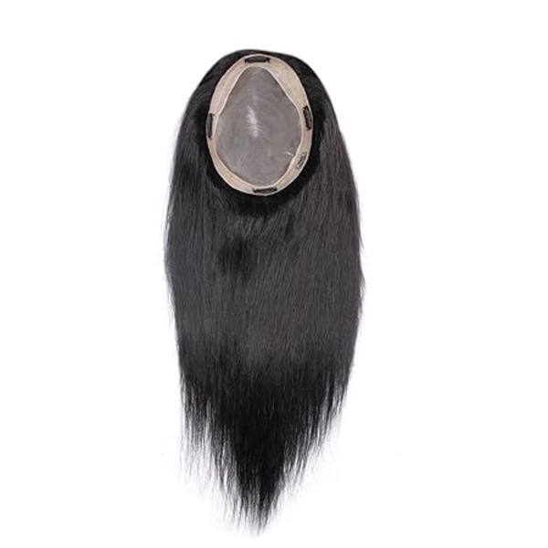 Natural Color Indian Premium Remy Hair Swiss Transparent Lace Toppers  for Women