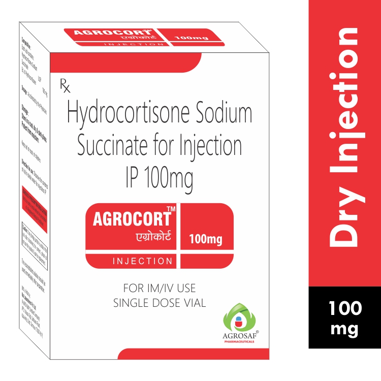 AGROCORT 100MG INJECTION-HYDROCORTISONE (100MG)