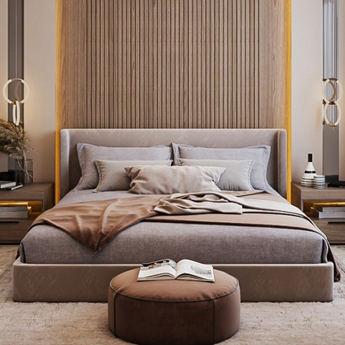 Wooden Modern Double Bed