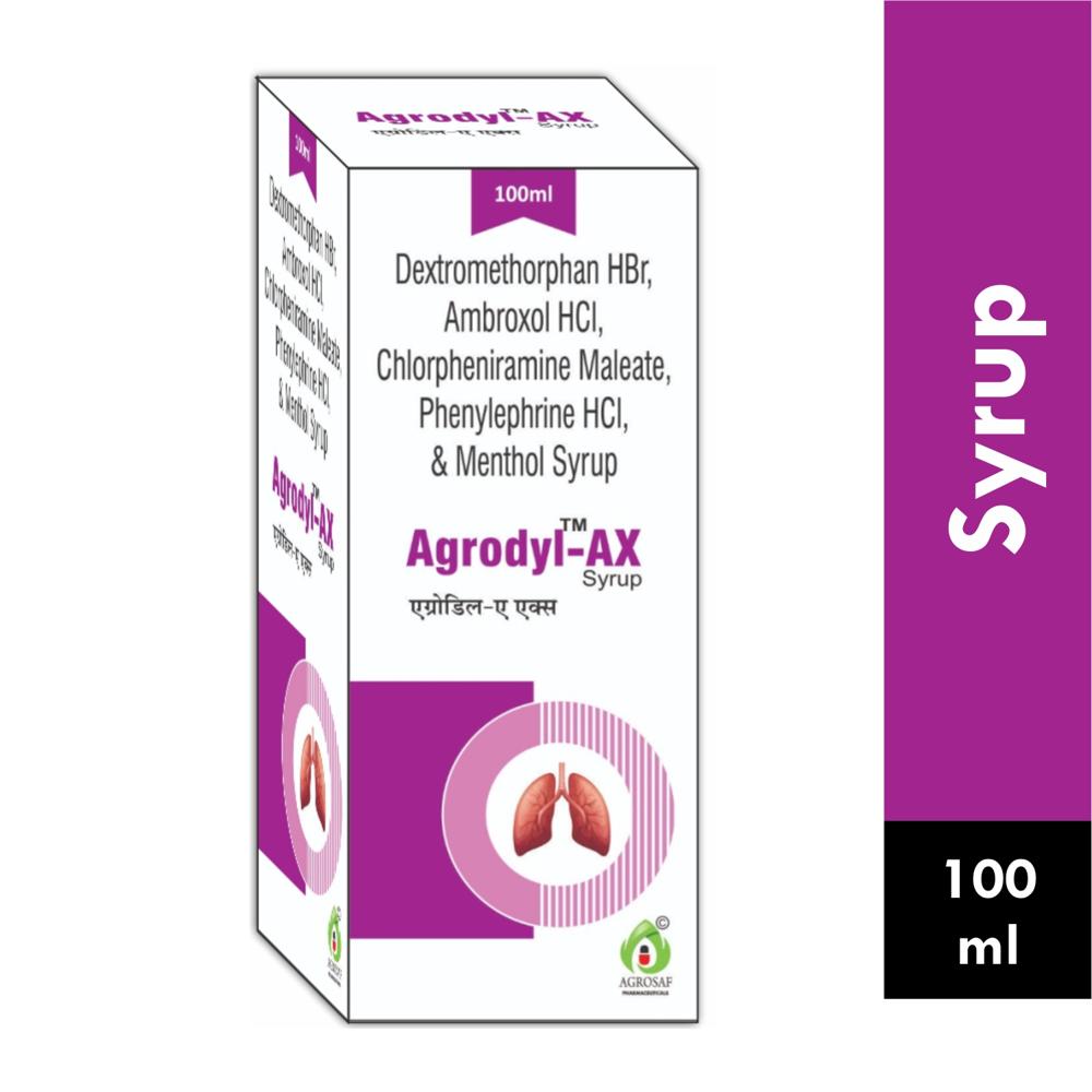 AGRODYL AX SYRUP-DEXTROMETHORPHAN HBR 10MG + AMBROXOL HCL 15MG