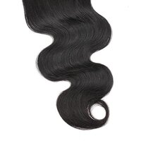 Transparent Brazilian Body Wave 100% Virgin Human Hair 2x6 Lace Closure Middle Part Closure 12inch