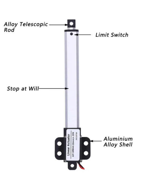 Linear Motion Actuator, Electric Linear Actuator 100mm Low Noise