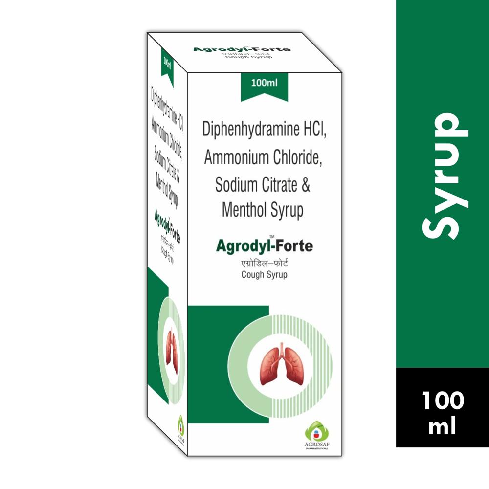 AGRODYL FORTE SYRUP-Diphenhydramine hcl 14.08 mg, ammonium chloride 138 mg,sodium
