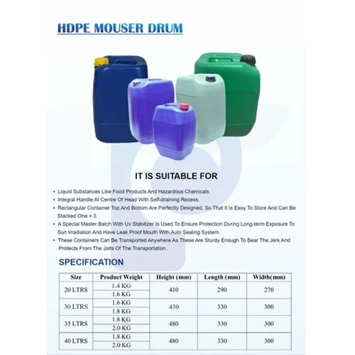 Plastic Cans 30 Liter