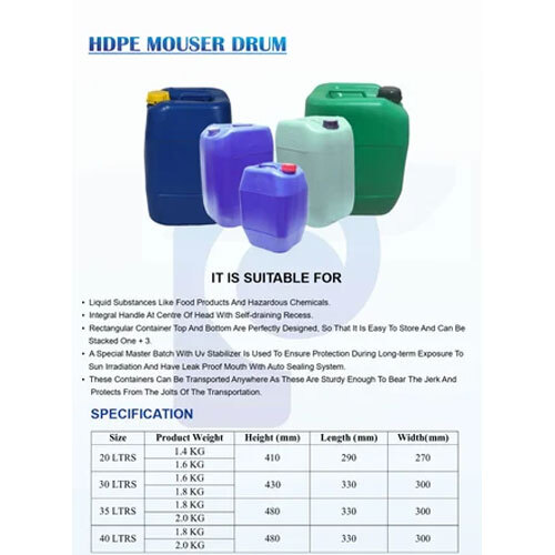 35 LTR HDPE Jerry Can
