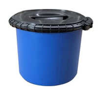10 Ltr Full Open Top Drum - Color: Blue