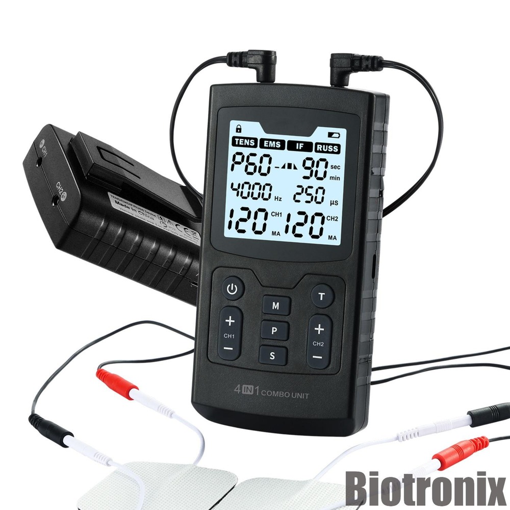 Professional TENS EMS IF RUSS Physiotherapy Device | Multi-Function Electrotherapy Machine