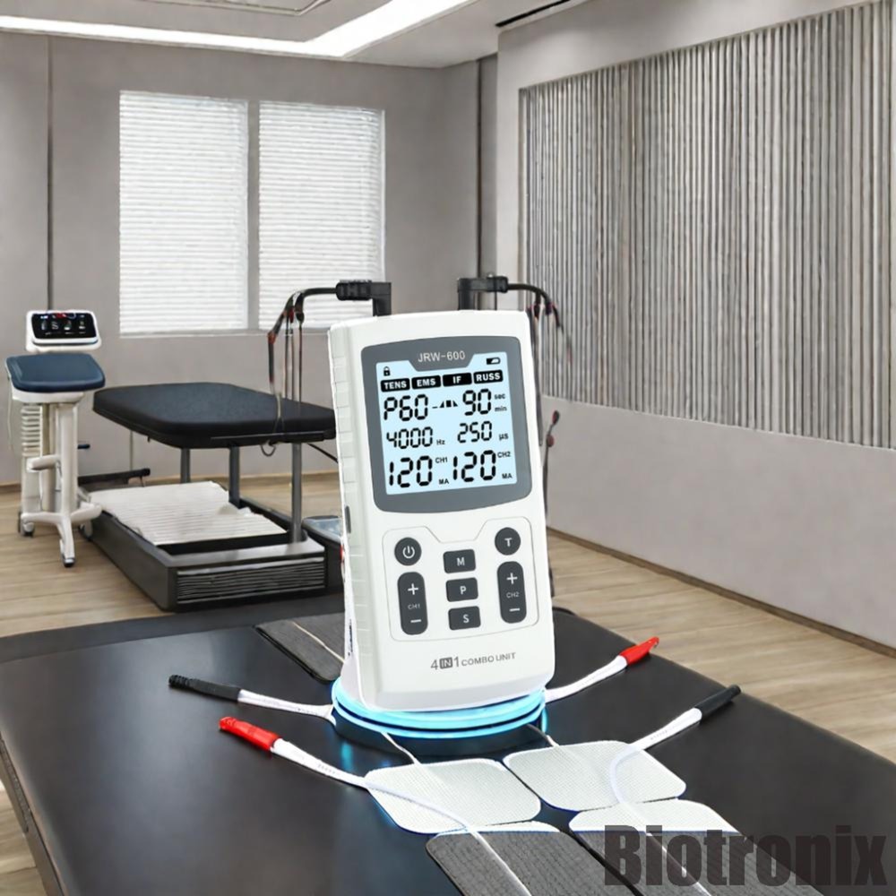 Digital Electrotherapy Machine TENS EMS IF RUSS Combo for Pain Management and Recovery