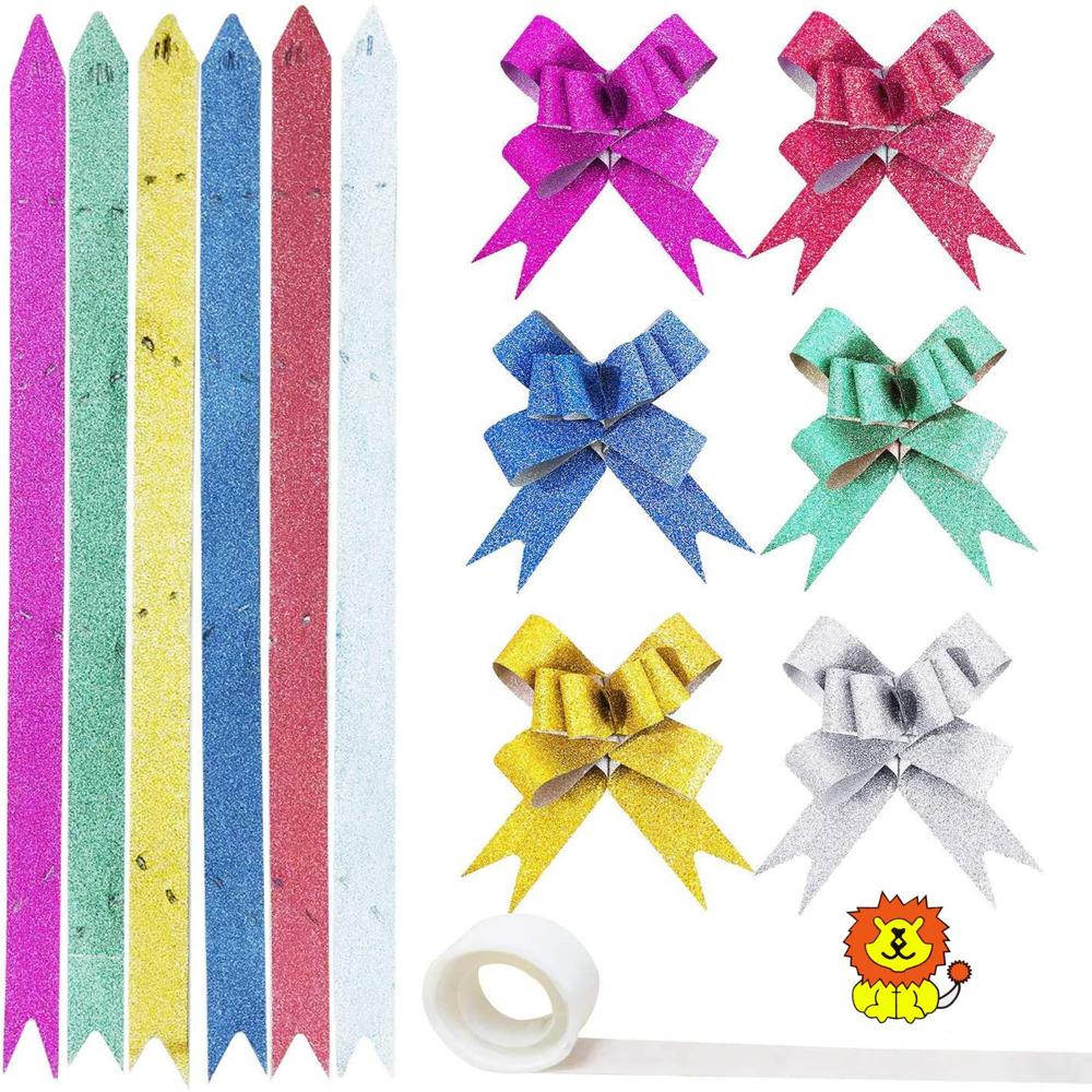 Pull Flowers Ribbon Bow - Color: Multicolor