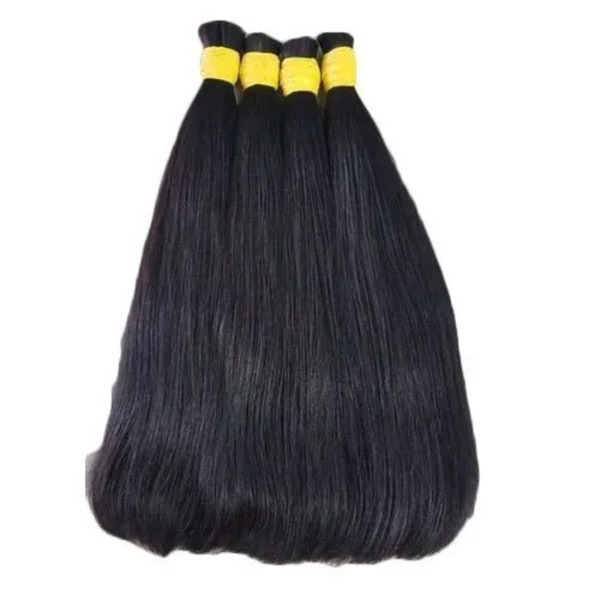 Virgin Human Hair Extensions Set, Length: 20 inch