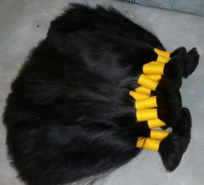 Virgin Human Hair Extensions Set, Length: 20 inch
