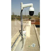 Gi Cctv Camera Pole - Color: White