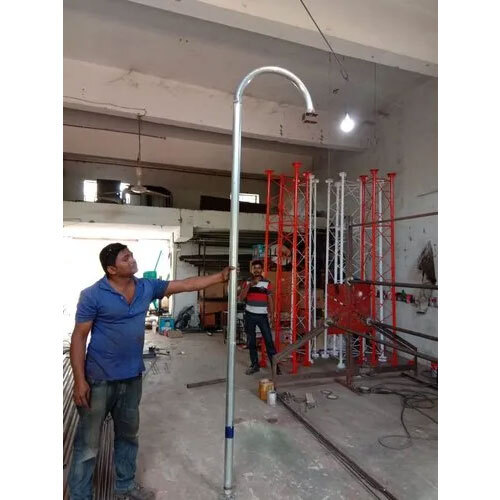 Gi Cctv Camera Pole - Color: White