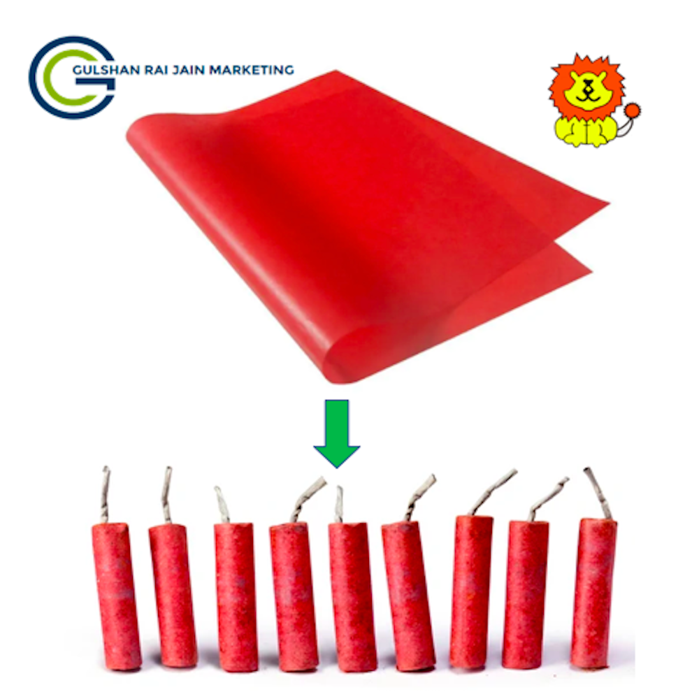 Red Glassine Butter Paper for Fireworks