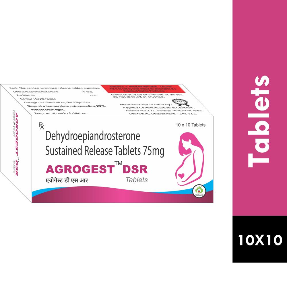 AGROGEST DSR TABLET-Dehydroepiandrosterone (Micronized) (75mg)