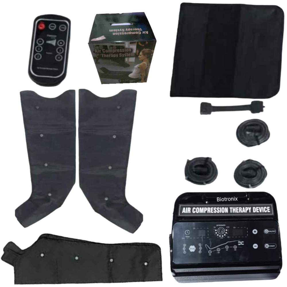 Compression Air DVT Intermittent Pneumatic 6 Chamber 2Legs,1Arm,1Waist Cuff