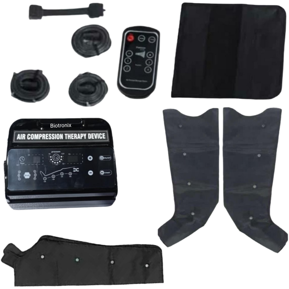 Compression Air DVT Intermittent Pneumatic 6 Chamber 2Legs,1Arm,1Waist Cuff