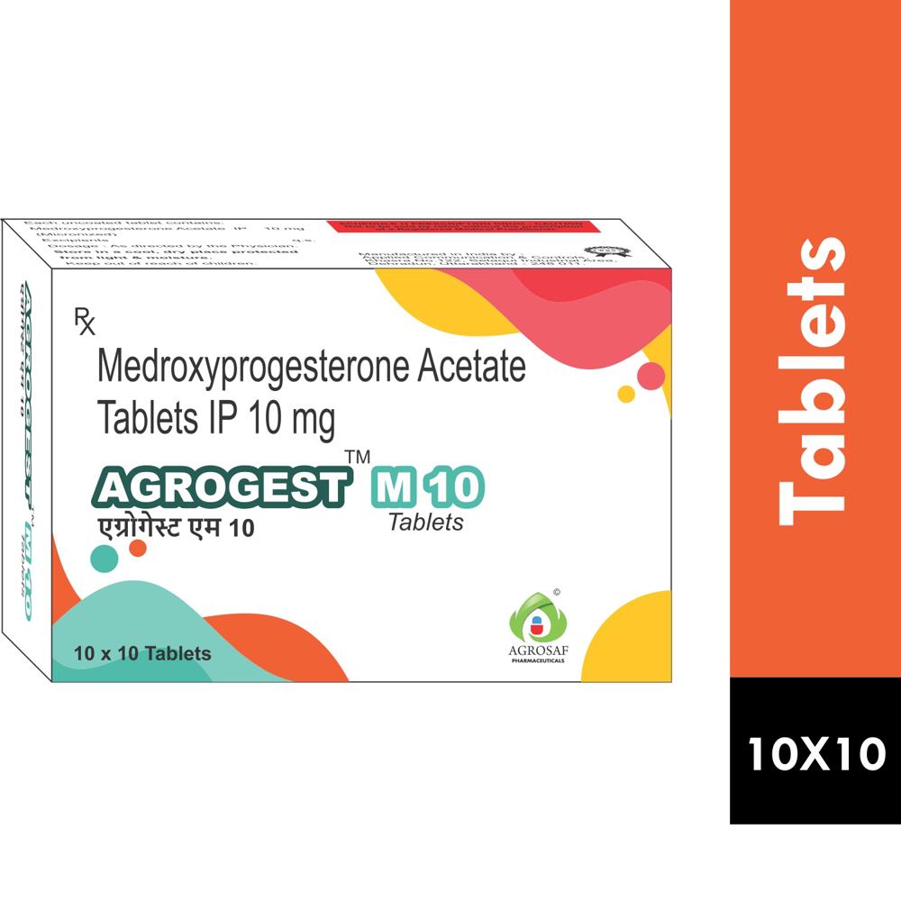 AGROGEST M 10 TABLET-Medroxyprogesterone acetate (10mg)